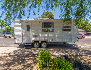 Why haul around an entire house, when you can fit everything you need to enjoy your travels in this custom and modern travel trailer
